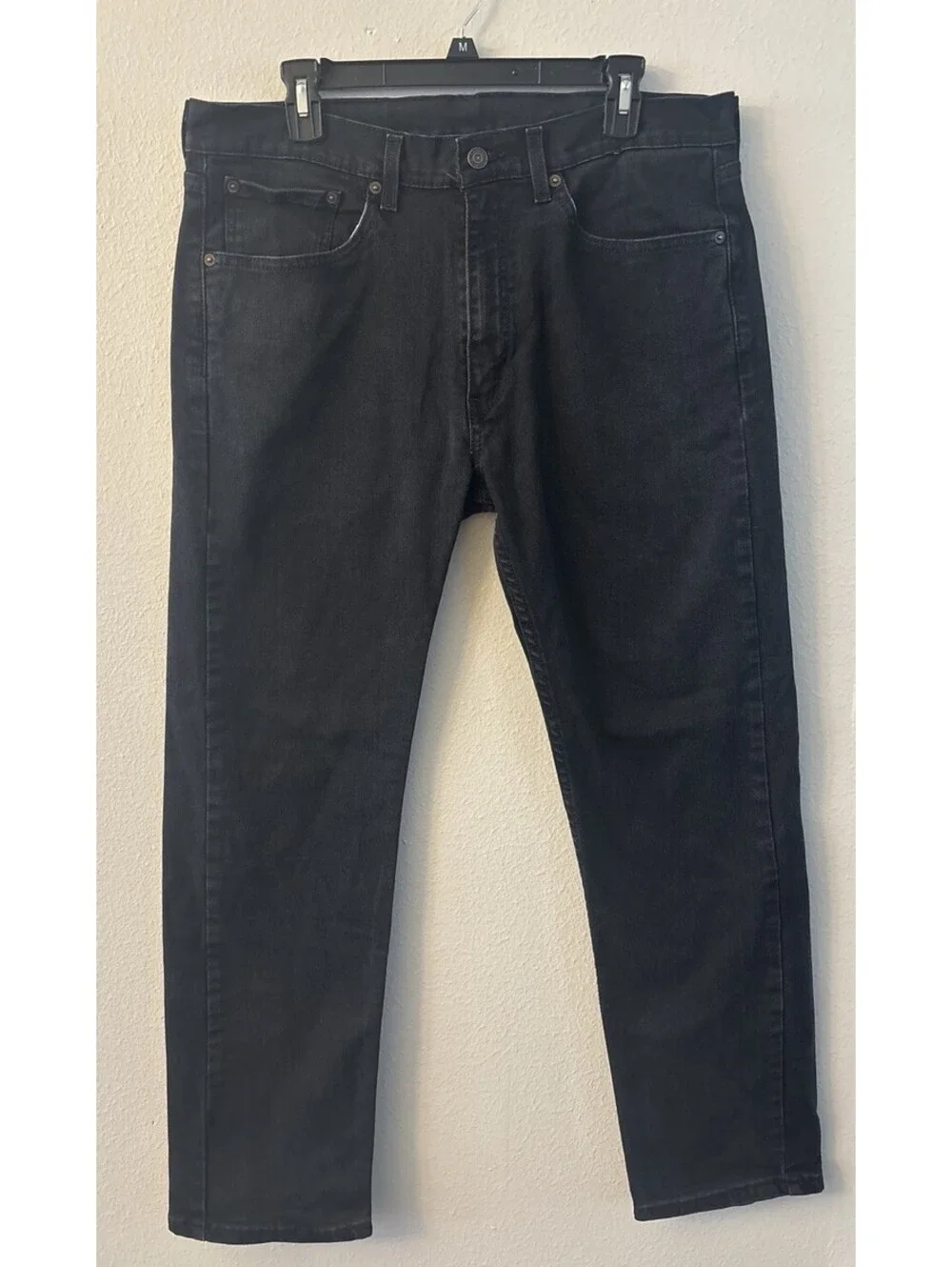 Men’s Vintage Levi 505 Black Straight Leg Made In Mexico Jeans 34x30